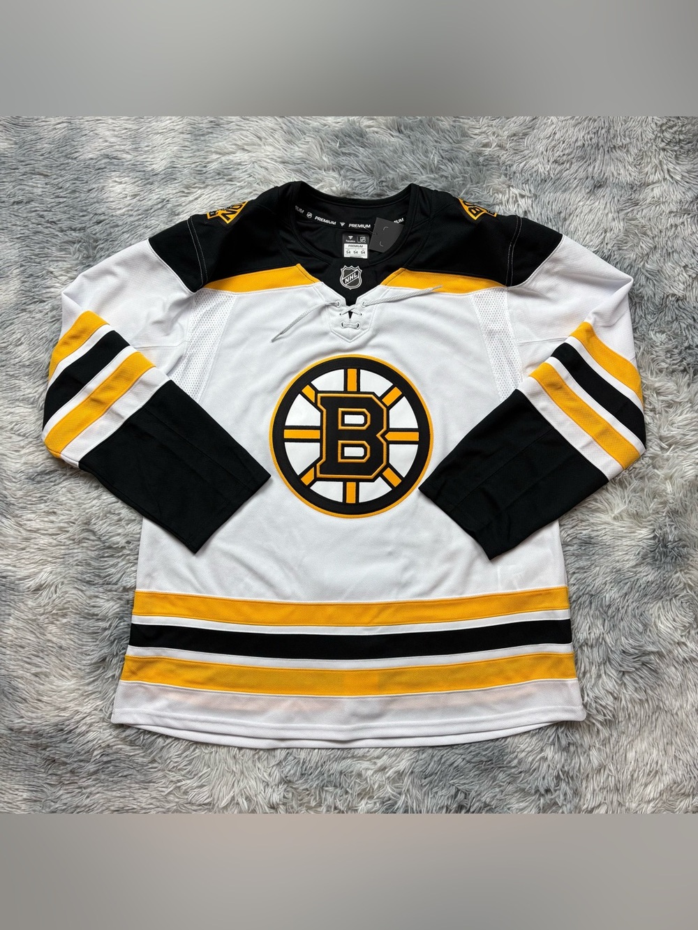 Fanatics Premium 2024-25 Boston Bruins White Away Jersey